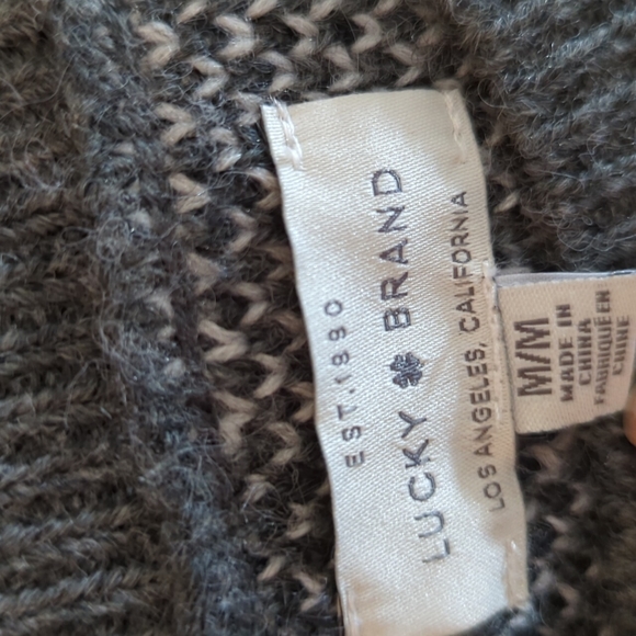 Lucky Brand Camouflage Crew Sweater - Picture 3 of 8